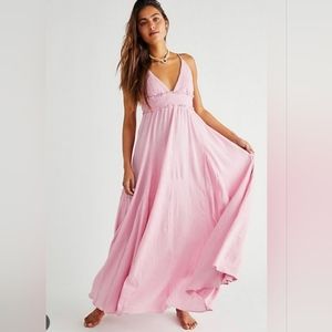Free People Heat Haze pink maxi dress - extra small NWOT